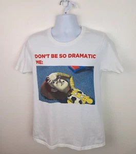 Maglietta Ufficiale Pixar Disney Toy Story Woody Dramatic Bianca Taglia Media - Foto 1 di 6