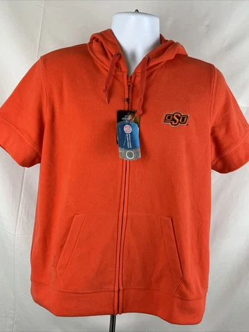 Oklahoma State University Cowboys Short Sleeve Zippered Fleece Women’s XL OSU Cover