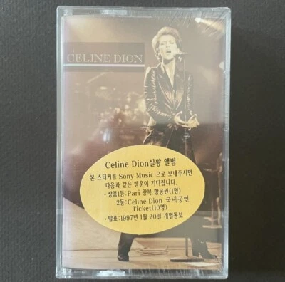 CELINE DION-LIVE A PARIS 1996 CBS KOREA FIRST PRESS CASSETTES SEALED - Image 1 of 3