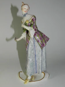 Figura de porcelana Rareza Nymphenburg Lucinda Commedia dell'Arte F. A. Bustelli - Imagen 1 de 12