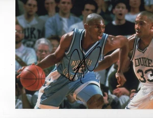 NORTH CAROLINA TARHEELS JERRY STACKHOUSE SIGNED 8X10 - Picture 1 of 1