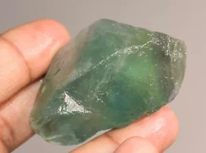 100% Natürlich Zweifarbig Kolumbien Smaragd Fluorit 169.50 Karat Probe FACET Rau - Bild 1 von 6