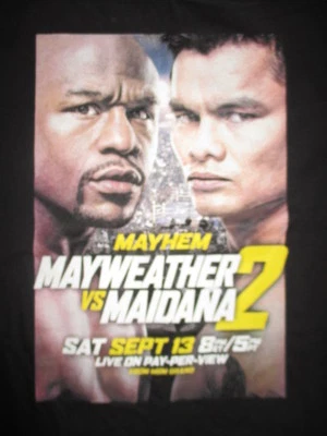 Camiseta 2014 Floyd Mayweather vs Marcos Maidana 13 de septiembre de 2014 "Mayhem 2" (XL) Foto 1 de 2