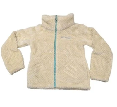 Chaqueta polar Columbia Girls cremallera completa tiza Foto 1 de 2