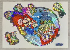 Vintage Stickers Nintendo Mario Bros Prism Vending Machine PVI 1994 Peach Goomba