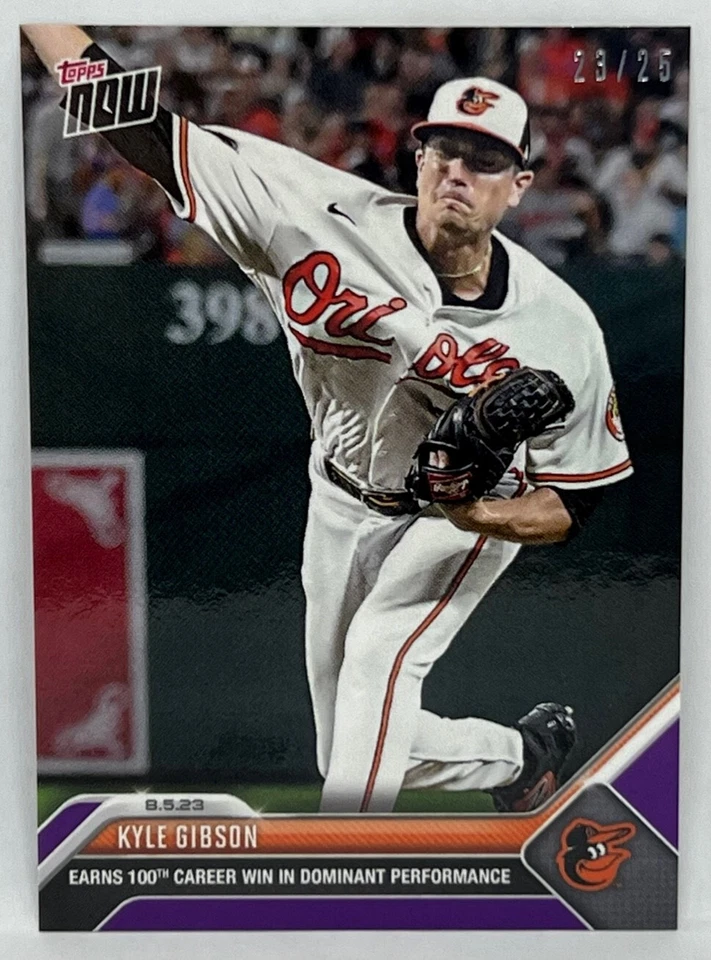 2023 Topps Now #659 Kyle Gibson Baltimore Orioles PÚRPURA Paralelo 23/25 Foto 1 de 1
