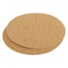 90mm(3.54") Round Coasters 1mm Thick Cork Cup Mat Pad for Tableware 4pcs