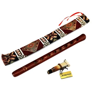 Armenian DUDUK Armenia engraved with one Reed Apricot Wood Woodwind GIFT Flute - Picture 1 of 4