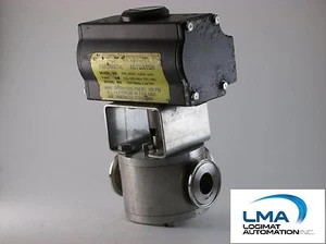 KEYSTONE PNEUMATIC ACTUATOR THREE WAY VALVE 1" TRI CLAMP 79U-003U-D000-A00 - Imagen 1 de 4