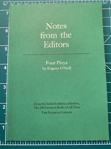 Franklin Library 100 Greatest Books Editors Notes-Four Plays By Eugene O’Neill - Imagen 1 de 1