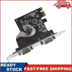 PCIe Serielle Karte PCI-Express auf Dual Serial Ports RS232 Schnittstelle Erweiterungskarte - Bild 1 von 9