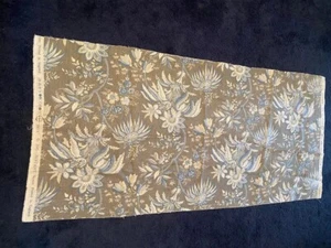 Zoffany "Java" schoko/blau Polsterstoffrest 100 % Leinen 54" x 26" - Bild 1 von 3