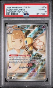 2025 POKEMON JTG EN-JOURNEY TOGETHER ILLUSTRATION RARE LILLIE'S RIBOMBEE PSA 10 - Picture 1 of 2