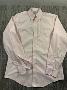 Brooks Brothers Hemd Herren 15,5-35 Rosa Regent Bügelfrei Supima Baumwolle Dress - Bild 1 von 7