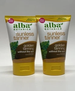Alba Botanica - Muy emoliente bronceado dorado natural sin sol 4 OZ cada uno (paquete 2) - Imagen 1 de 3