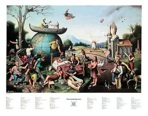 Proverbidioms II by Thomas E. Breitenbach Art Print Rare 1985 Poster 22x28 - Picture 1 of 9