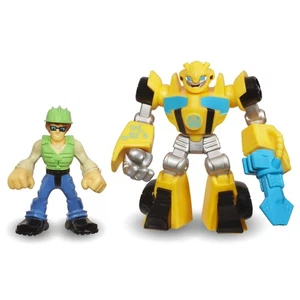 Playskool Heroes Transformers Rescue Bots BUMBLEBEE & GRAHAM BURNS Figures - Picture 1 of 2