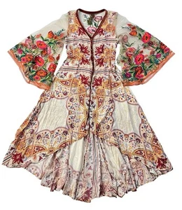 Aratta Surreal Dream Dress Size S Embroidered Boho Floral Romantic NWT - Picture 1 of 7