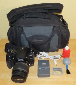 Canon Rebel XTi 10.1MP Digital DSLR w/EF-S 18-55mm Lens Camera Bundle - Picture 1 of 7