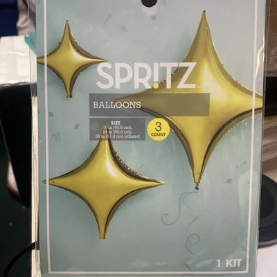 6 Packages Spritz Party Balloons Rose Gold Shiny 3ct (16" - 24" - 36" Sizes) - Image 1 of 2