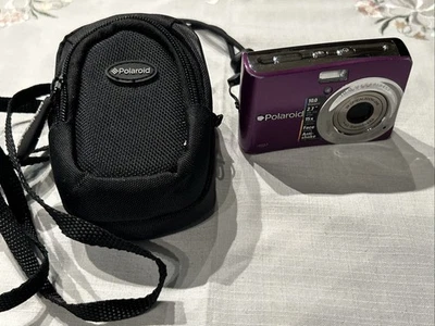 Polaroid i1037 10.0 MP Digital Camera With case-Purple -Please Read Description! - Image 1 of 4