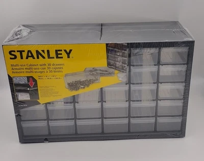 Stanley Multi-Use Cabinet w/30 Drawers Small Parts Organizer Plastic Container - Image 1 of 4