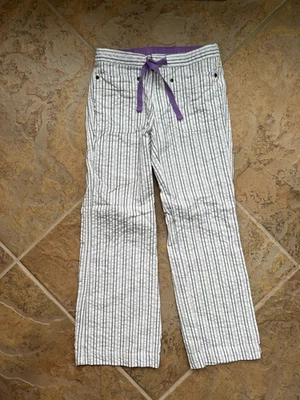 Gap Kids NWT 7 Girls Vintage Y2K Purple stripe pants - Image 1 of 2