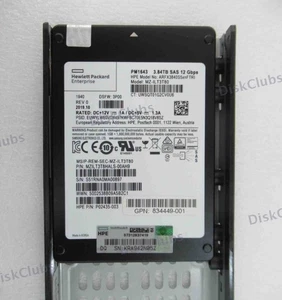 HPE Samsung PM1643 3.84TB 2.5" SAS 12Gbs MZ-ILT3T80 MZILT3T8HALS-00AH9 SSD New - Bild 1 von 4