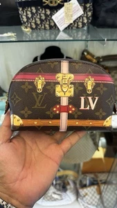 LOUIS VUITTON Monogram Summer Trunk Pochette Cosmetic Pouch Authentic - Picture 1 of 8