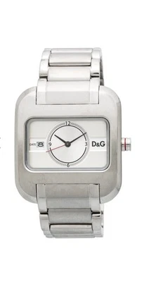 D&G Dolce and Gabbana DW0226 Game Over Stainless Steel Brushed Metal Watch - Image 1 of 4