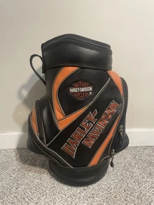 Harley-Davidson Den Caddy Minigolfbag Schwarz Orange Motorrad - Bild 1 von 11