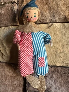 Vintage 1968 Clown 8" Christmas Ornament Made in Japan - Picture 1 of 7