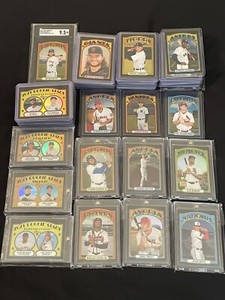 SHOHEI OHTANI 2021 TOPPS HERITAGE CHROME BLACK REFRACTOR /72 LOW SERIES SET 100