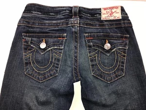 True Religion Women's Jeans Size 25 X 34 Skinny Slim Authentic Made in USA - Picture 1 of 7