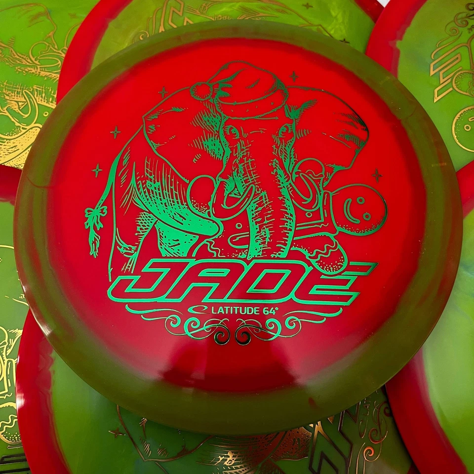 Latitude 64° Gold Orbit White Elephant Jade 9/6/-2/1 - Image 1 of 1