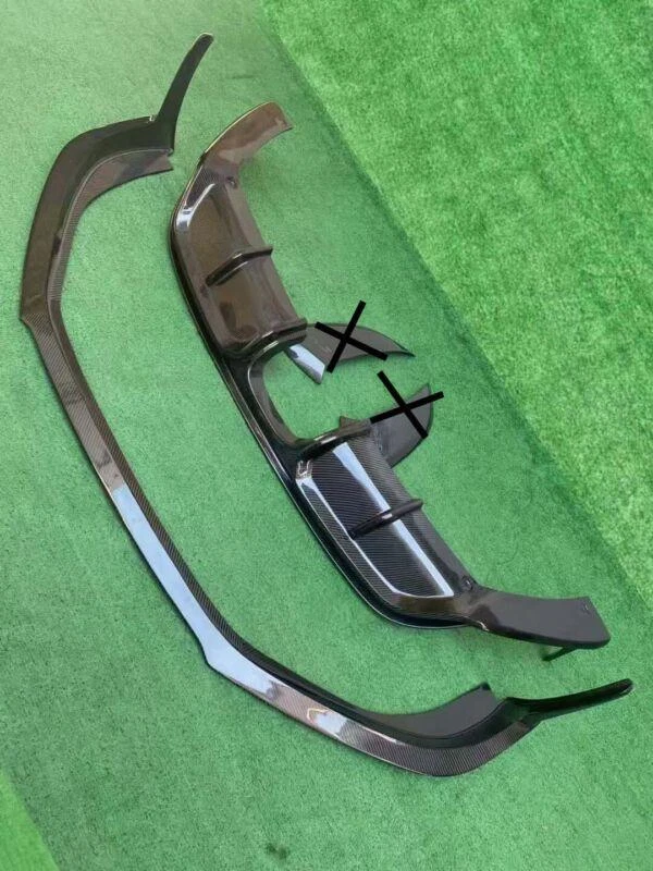 Carbon Fiber Rear Bumper Rear Diffuser For Porsche Boxter Cayman 718 981 987 - Imagem 1 de 1