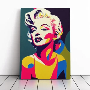 Quadro Marilyn Monroe stampa tela arte da parete incorniciata quadro grande - Foto 1 di 5