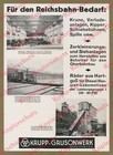 KRUPP Grusonwerk Magdeburg Lok Abt. Kraftwerkzeuge Essen Montan Reichsbahn 1935