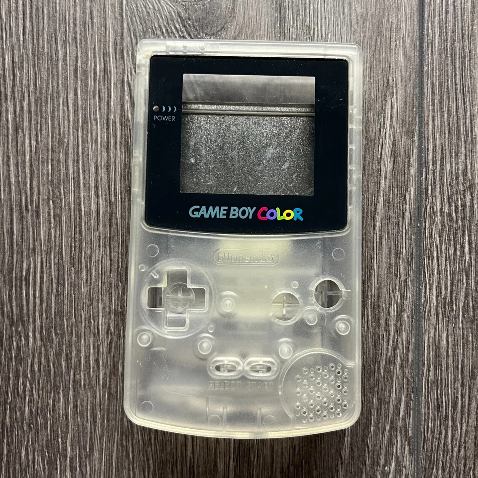 Gameboy Color GBC OEM Original Replacement Shell w/ Battery Cover Clear - Image 1 of 4