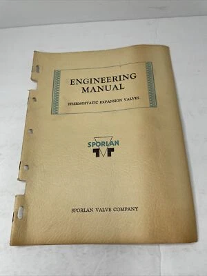 De colección Sporlan Valve Company Manual de Ingeniería 1946 Válvulas Termostáticas Raras Foto 1 de 4