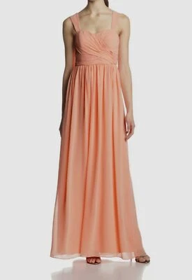 Vestido largo de gasa Bailey sin mangas plisado rosa para mujer $230 Donna Morgan 16 Foto 1 de 3