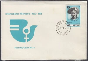 Lesotho Scott 190 FDC - Intl Women's Year - Picture 1 of 1