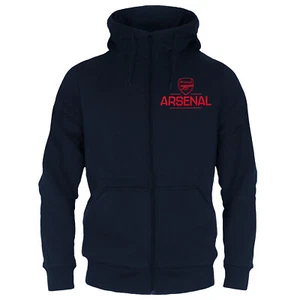 Arsenal FC Mens Hoody Zip Fleece OFFICIAL Football Gift - Picture 1 of 22