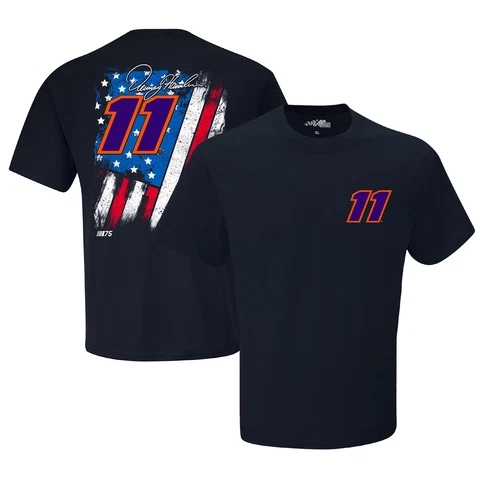 Men's Joe Gibbs Racing Team Collection Navy Denny Hamlin Exclusive Tonal Flag Cover