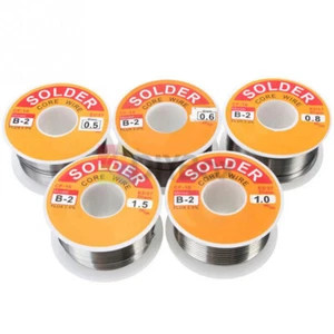 Fine Solder Wire 0.5-1.5mm 60/37 2% Flux Reel Tube Tin Rosin Core Soldering - Picture 1 of 25