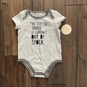 First Impressions Gray Sleep One Piece 6-9 mos NWT - Picture 1 of 5