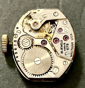 Movimiento Reloj Waltham Calibre 679 ~ Buen Equilibrio - Imagen 1 de 2