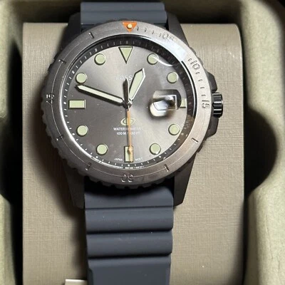 Fossil Men’s Gray Stainless Steel And Silicone Dive Inspired Sports Watch NIB - image 1 of 4
