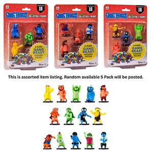 Gang Beasts 5 Pack Figures Assorted Ages 6+ New Collectible Toy Video Game - Picture 1 of 5