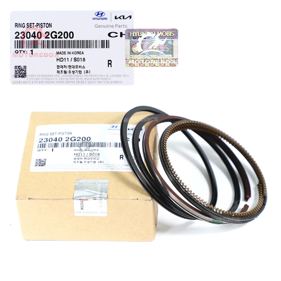 ⭐GENUINE Engine Piston Rings STD for 2006-13 Hyundai Santa Fe Sonata Tucson 2.4L - Изображение 1 из 4